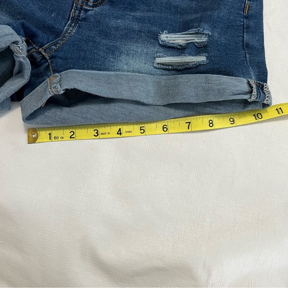 Shein High Waisted Distressed Denim Jeans Shorts Size XS - Picture 6 of 9